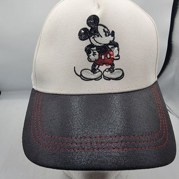 Disney Parks Disney Baseball Cap Mickey Mouse Timeless White Adjustable Casual